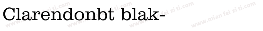 Clarendonbt blak字体转换